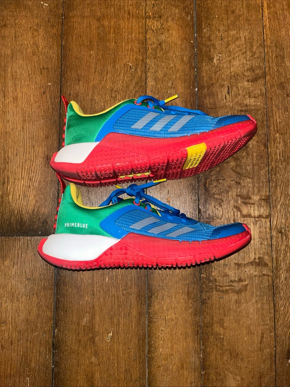 Adidas Running Shoes Lego Sport Blue Red Yellow Men’s US Sz 6.5